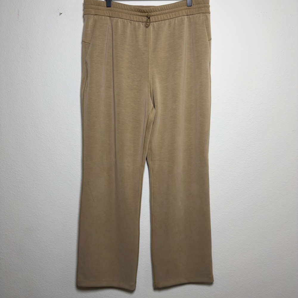 Lululemon Women Pants 14 Tan Softstreme Relaxed High Rise Drawcord Trousers